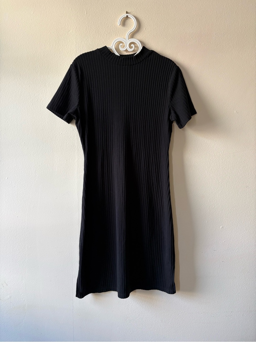 Black Swan Little Black Ribbed Knit Dress
